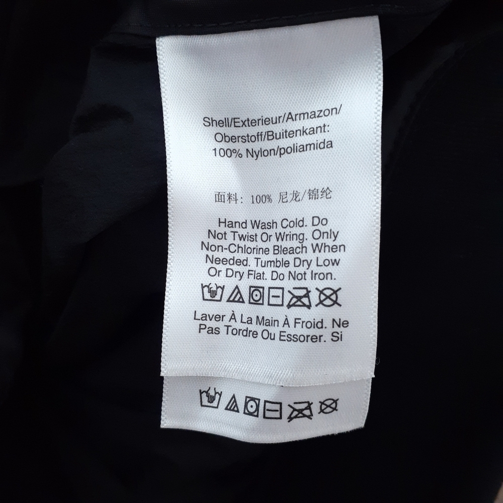 DKNY Womens Jacket M Ruched Sleeve Nylon 804 - Picture 7 of 7